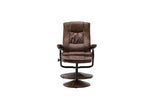 Swivel Chair & Footstool Tan