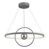 MER8839 Pendant Horizontal 2 Sphere Grey Led