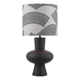 Table Lamp Black/Bronze With Shade