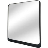 Iron Framed Mirror Black