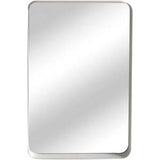 MIR36-W Iron Framed Mirror White