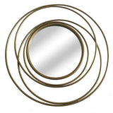 MIR39 Satin Gold Iron Framed Mirror