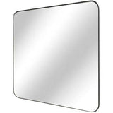 Square Iron Framed Mirror
