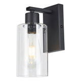 MIU0722 Wall Light Matt Black Glass