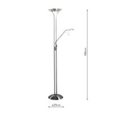 Mother & Child Floor Lamp Satin Chrome