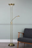 Mother & Floor Lamp Antique Brass