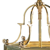 Hexagonal Hall Lantern Dual Mount Polished Brass