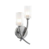 MOR0946 Double Wall Bracket Satin Chrome