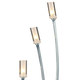 3 Light Floor Lamp Satin Chrome