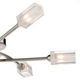 MOR6446 6 Light Semi Flush Satin Chrome