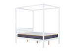 Four Poster Double Bed White