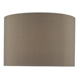 MUB1339 Grey Faux Silk Drum Shade 30Cm