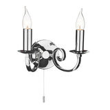 2 Light Wall Light Polished Chrome