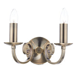 MUR0975 Double Wall Bracket Antique Brass