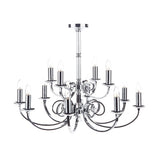 MUR1250 12 Light Dual Mount Pendant Polished Chrome