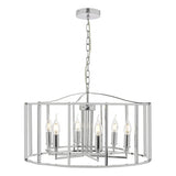 MYK0650 6 Light Pendant Polished Chrome