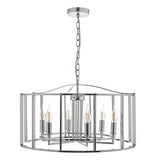 6 Light Pendant Polished Chrome