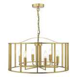 MYK0663 6 Light Pendant Brushed Bronze