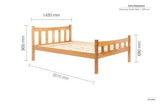 MIAB46PIN Double Bed Pine