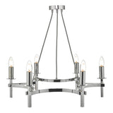 NAC0650 6 Light Pendant Polished Chrome
