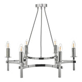 6 Light Pendant Polished Chrome