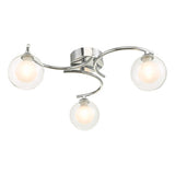 NAK5350-04 3 Light Semi Flush Polished Chrome With Clear/Opal Glass