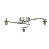 NAK5350-F 3 Light Semi Flush Polished Chrome Frame Only