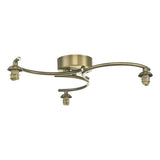 NAK5375-F 3 Light Semi Flush Antique Brass Frame Only