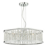 NAN0568 5 Light Pendant Polished Chrome Aluminium
