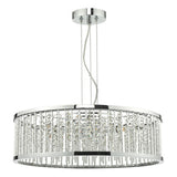 5 Light Pendant Polished Chrome Aluminium