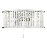 NAN0968 2 Light Wall Light Polished Chrome Aluminium
