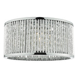 3 Light Flush Polished Chrome Alum