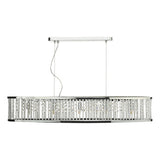 5 Light Bar Pendant Polished Chrome Aluminium
