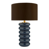 Brown Faux Silk Drum Shade 38Cm