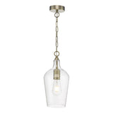 NID0175 Pendant Antique Brass Glass