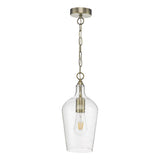Pendant Antique Brass Glass