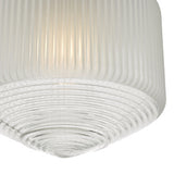 1 Light Pendant Polished Chrome And Frosted/Clear Glass