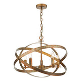 NIT0564 5 Light Pendant Mottled Copper