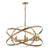 NIT0864 8 Light Pendant Mottled Copper