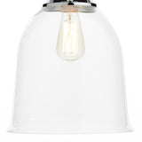 1 Light Pendant Polished Chrome/ Clear