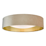 NYS4801 3 Light Flush Velvet Taupe Shade 60Cm