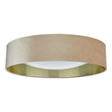 3 Light Flush Velvet Taupe Shade 60Cm