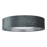 3 Light Flush Velvet Dark Grey Shade 60Cm