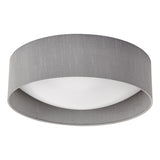 2 Light Flush Grey Faux Silk 40Cm