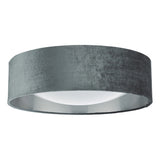 2 Light Flush Velvet Dark Grey Shade 40Cm