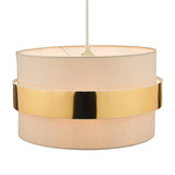 Easy Fit Shade Taupe With Gold Band