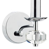 Wall Light Polished Chrome Crystal