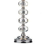 Table Lamp Polished Chrome Crystal With Shade
