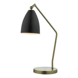 OLL4154 Task Table Lamp Antique Brass Black