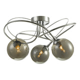 ONA5350-01 3 Light Semi Flush Polished Chrome With Smoked Glass